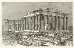 Ruinene av Parthenon i Athen
