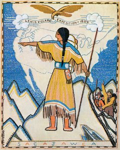 Sacajawea på Lewis og Clark-ekspedisjonen av American School