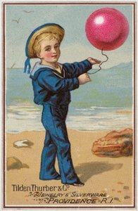 Sailor Boy holder rød ballong av American School