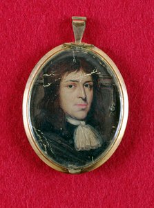 Samuel Parris, ca. 1685 (olje på kort) av American School