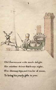 Julenissen med slede og reinsdyr, fra The Children