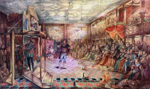 Shakespeare opptrer for dronning Elizabeth I av American School