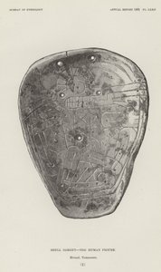 Shell Gorget - Menneskefiguren av American School