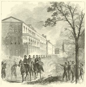 Shermans hær inn i Columbia, South Carolina, februar 1865 av American School
