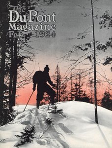 Ski, forside av DuPont Magazine, februar 1924 av American School