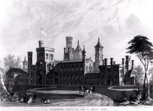 Smithsonian Institution fra sørvest, fra 