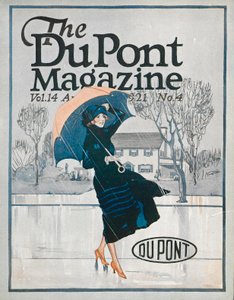 Something New in Sportswear, forside av DuPont Magazine, april 1921 av American School
