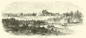 Spotsylvania tinghus, mai 1864 av American School
