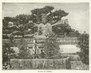 Statue av Buddha av American School