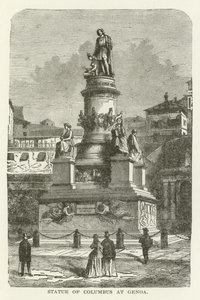 Statue av Columbus i Genova av American School