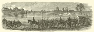 Sumners Grand Division krysser Rappahannock, desember 1862 av American School
