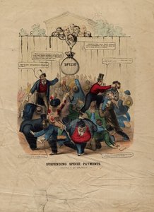 Suspendering av artsbetalinger, publisert i Philadelphia, ca. 1857 av American School