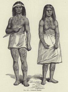 Tattooed Haidas av American School