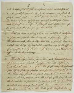 The Bill of Rights, kopi signert i Federal Hall, 1789 (blekk på papir) av American School