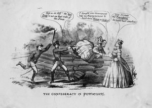 Forbundet i underkjoler, ca. 1865 av American School
