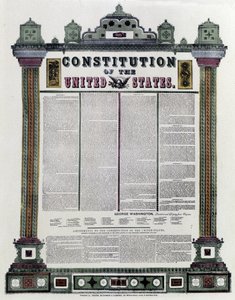 The Constitution of the United States of America (American Constitution) signed in 1787, applied in 1789 av American School