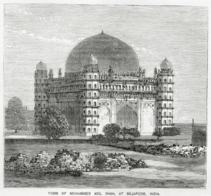 Gol Gumbaz, graven til Mohammed Adil Shah II, bygget i 1659