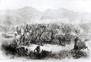 Det indiske slaget og massakren nær Fort Philip Kearney, Dakotah-territoriet, 21. desember 1866 av American School