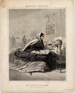 The Letter for Home, illustrasjon fra Campaign Sketches, 1863