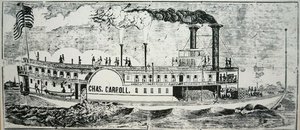 Mississippi sidehjulingen 'Chas. Carroll' av American School