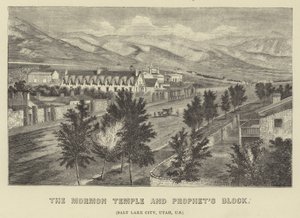 Mormontempelet og profetene blokk av American School