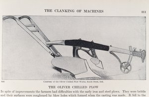 The Oliver Chilled Plough, fra The Pageant of America, Vol.3, av Ralph Henry Gabriel, 1926 av American School