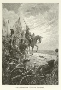 The Pretender lander i Skottland av American School