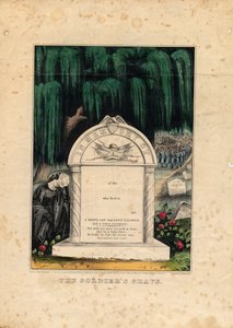 The Soldiers Grave, pub. av Currier & Ives, ca. 1862 av American School