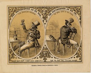 Sørlendingen som han var, sørlendingen som han er, utgitt av Powers & Cross, Boston, ca. 1863 av American School