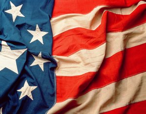 USAs flagg , før 1912 (tekstil) (detalj) av American School