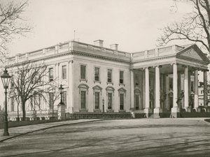 Det hvite hus, Washington DC (fotogravyr) av American School