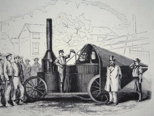 Winans Steam Gun, tatt til fange fra de konfødererte under den amerikanske borgerkrigen, mai 1861 (litho) av American School