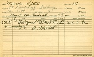 Arbeidstakertjenesten til Malcolm X (1925-65) av American School