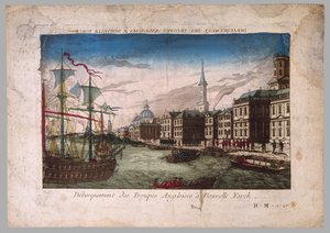Landingen av britiske tropper i New York, 1776 av American School