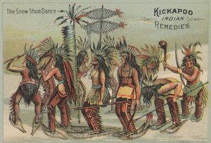 Snøskodansen (chromolitho) av American School