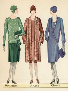 Three Flappers modellerer franske designerantrekk av American School