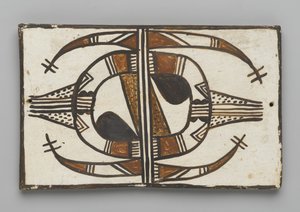Flis, laget i Mesa, Arizona av Hopi People (leire og slip) av American School