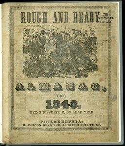 Tittelside til Rough and Ready Almanac for 1848, utgitt i 1847 (trykk) av American School