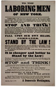 Til Laboring Men of New York, 18. juli 1863 av American School