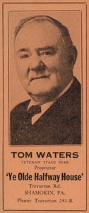 Tom Waters, Veteran Stage Star av American School