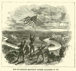 Toppen av Lookout Mountain, soloppgang, 25. november 1863, november 1863 av American School