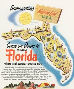 Turistkart over Florida av American School