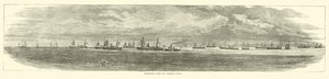 Transportflåte utenfor Federal Point, desember 1864 av American School