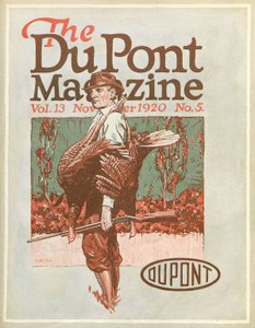Kalkunjeger, forside av DuPont Magazine, november 1920 av American School