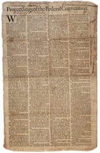 USAs grunnlov, ca. 10. september 1787 (se også GLC 696084) av American School