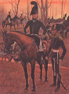 US Horse Artillery, ca. 1812 (farge litho) av American School