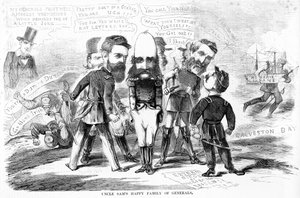 Onkel Sams lykkelige familie av generaler, ca. 1863 av American School