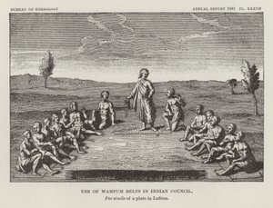 Bruk av Wampum-belter i Indian Council av American School