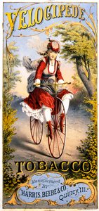 Velocipede tobakksmagasinannonse av American School
