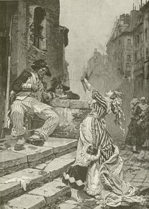 Ofre for den franske revolusjonen, malt av Paul Svedonesky av American School